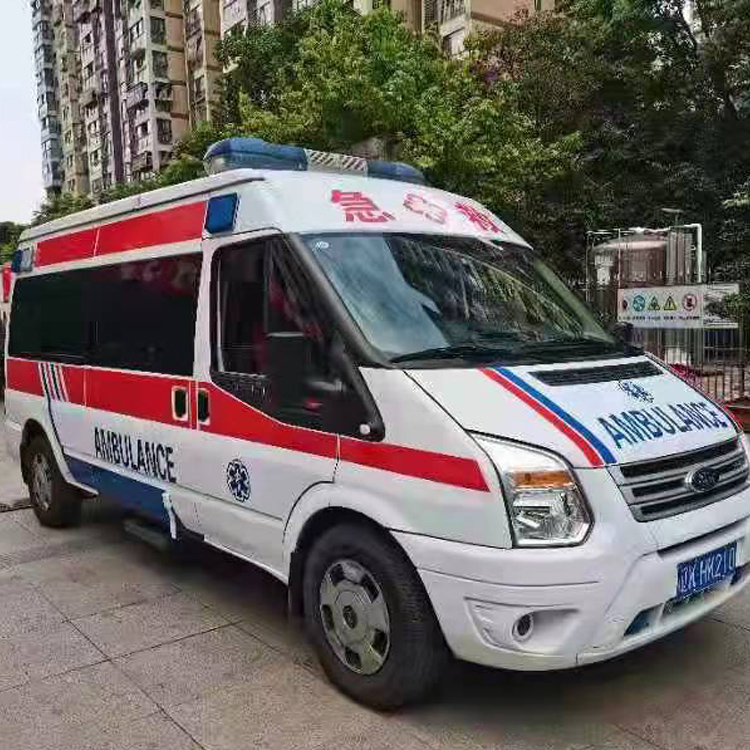 裕安长途救护车护送病人返乡